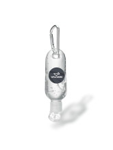 Čisticí gel ve znovupoužitelné lahvičce s karabinkou