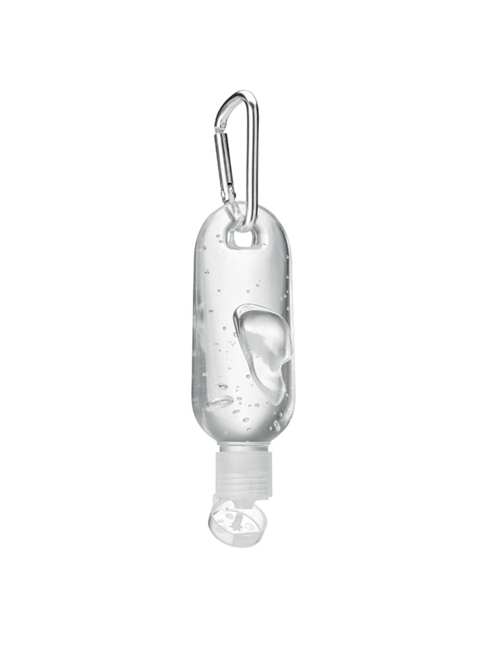 Čisticí gel ve znovupoužitelné lahvičce s karabinkou