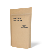 Festivalová lékarnička v kraftovém sáčku