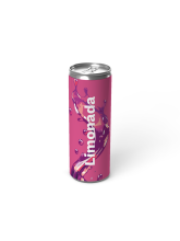 Limonáda v zakázkové plechovce