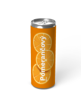 Pomerančový džus v plechovce