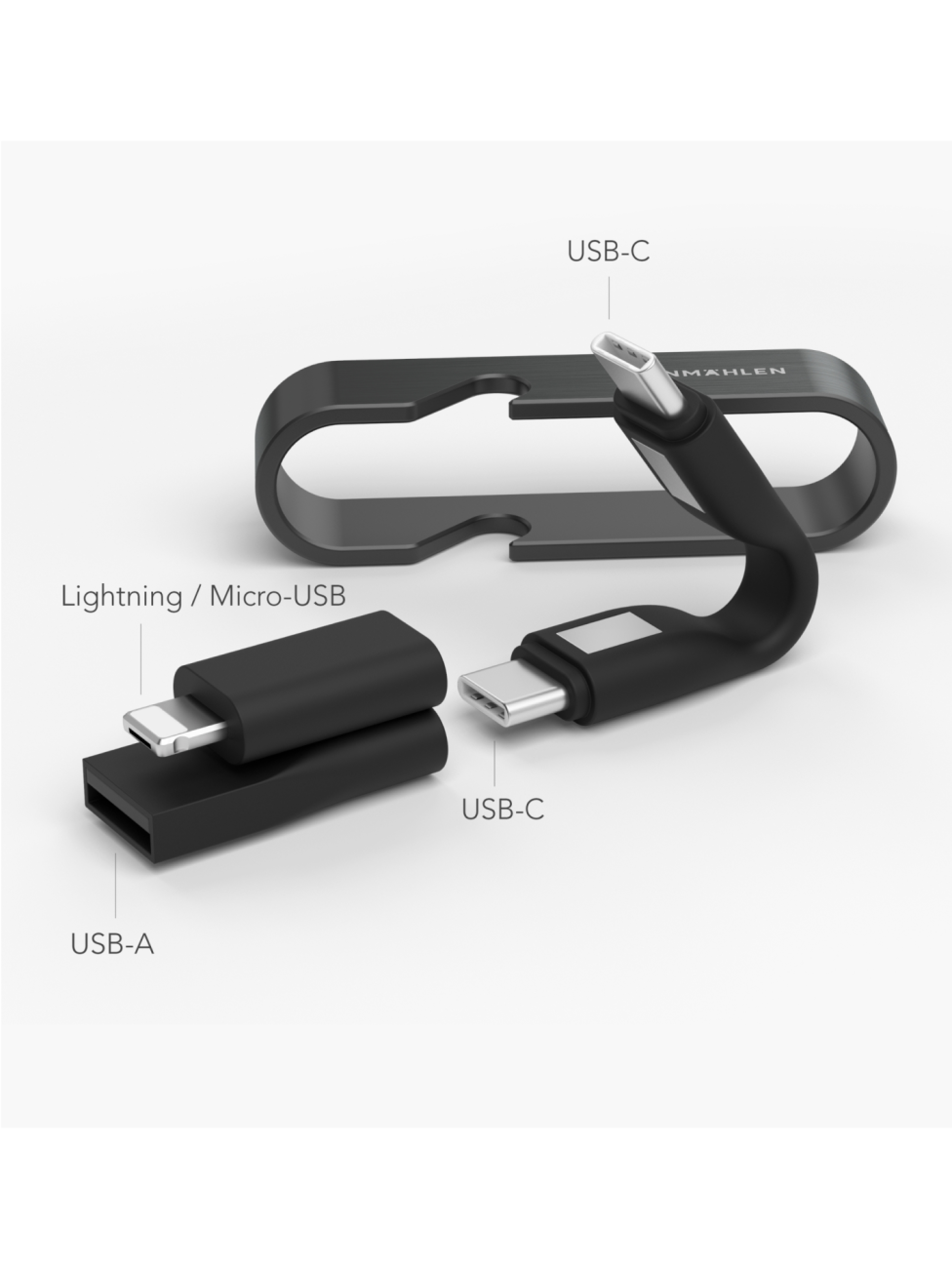 High Six klíčenka s nabíjecím kabelem 6 v 1