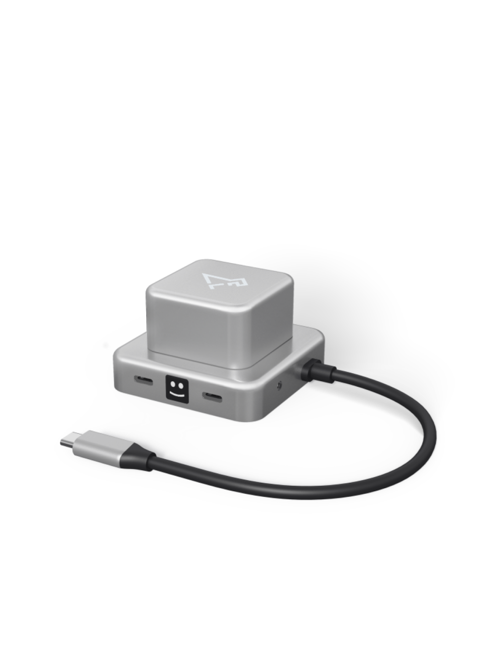 7 v 1 nabíjecí hub z recyklovaného hliníku s fidgetem