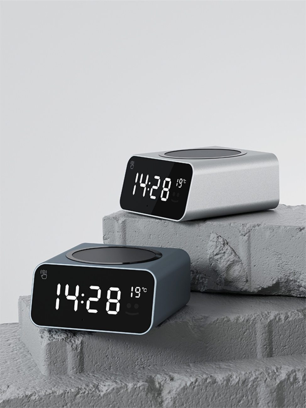 Bezdrátová nabíječka s hodinami