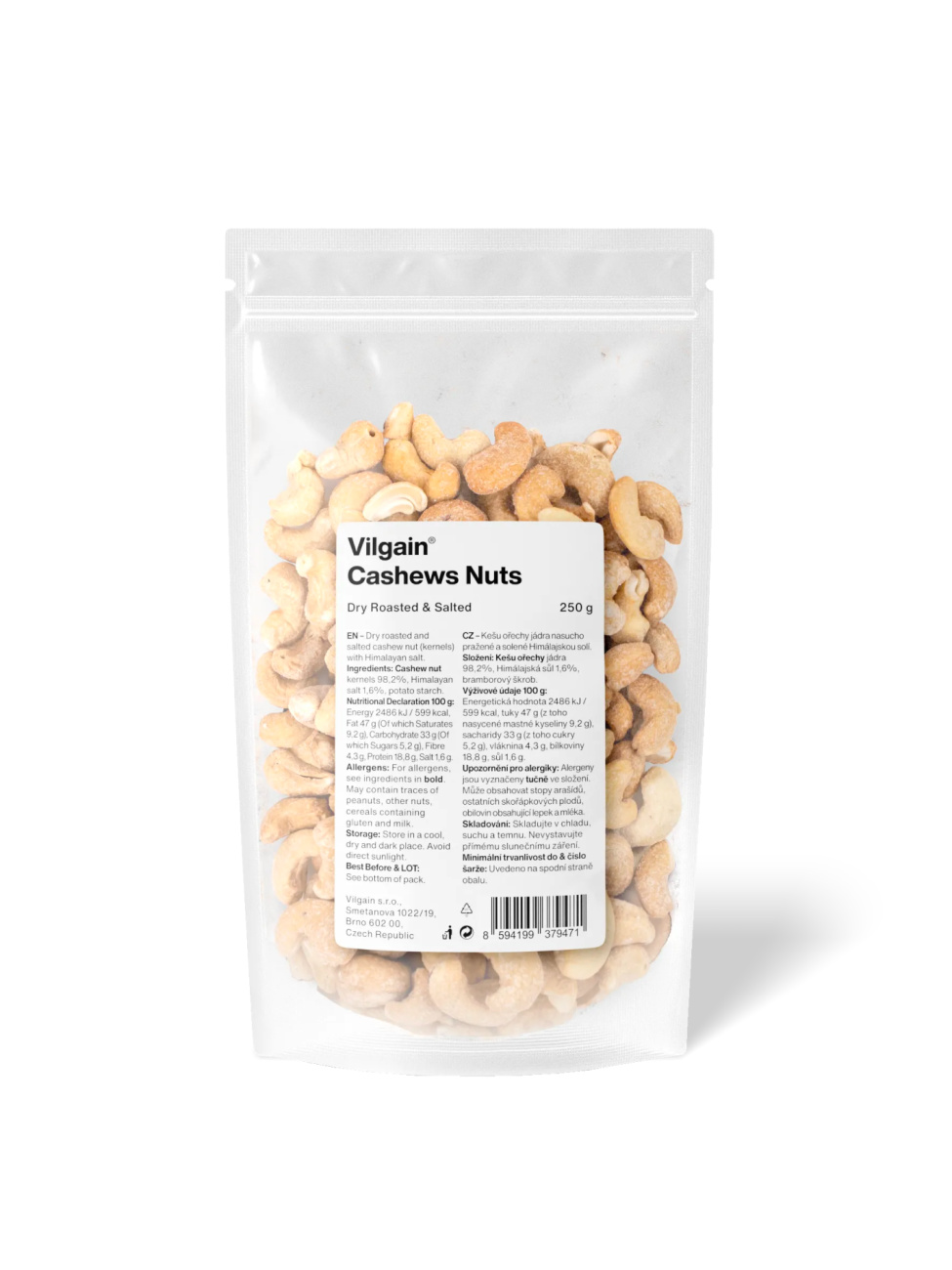 Vilgain Kešu nasucho pražené