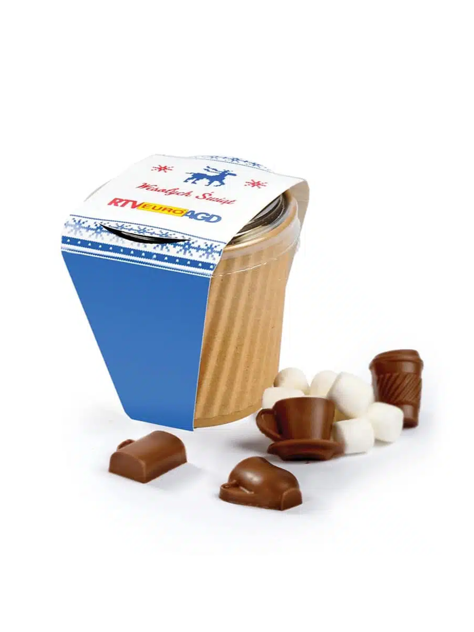 Mini směs na přípravu horké čokolády s marshmallows v kelímku