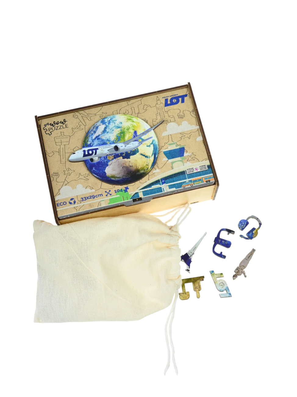 Dřevěné puzzle A4