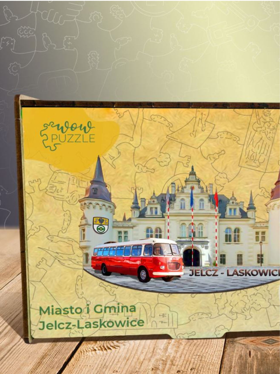 Dřevěné puzzle A4