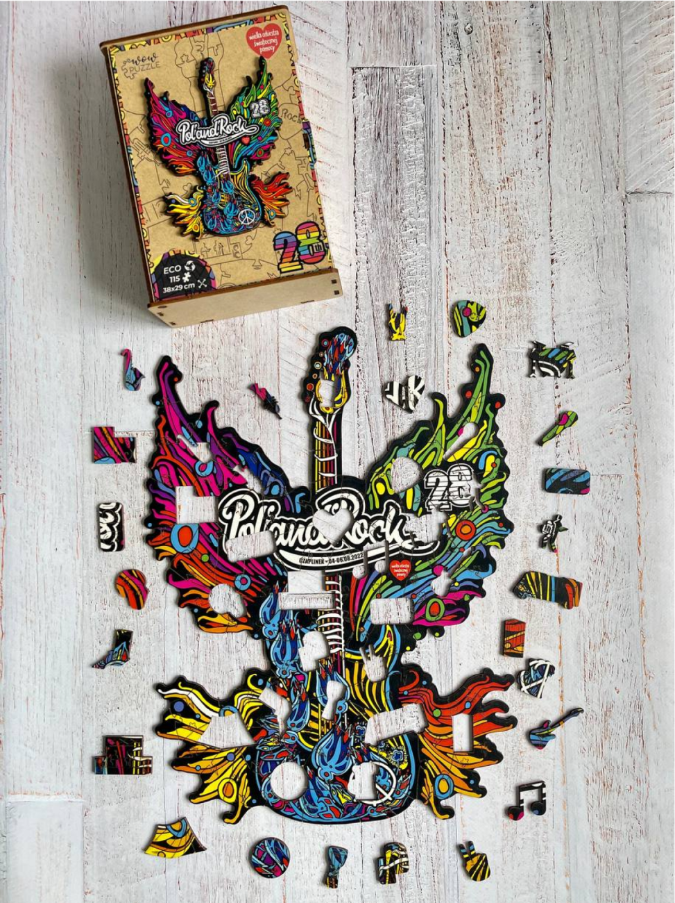 Dřevěné puzzle A4