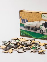 Dřevěné puzzle A4