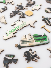 Dřevěné puzzle A4