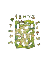 Dřevěné puzzle A4