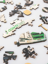 Dřevěné puzzle A5