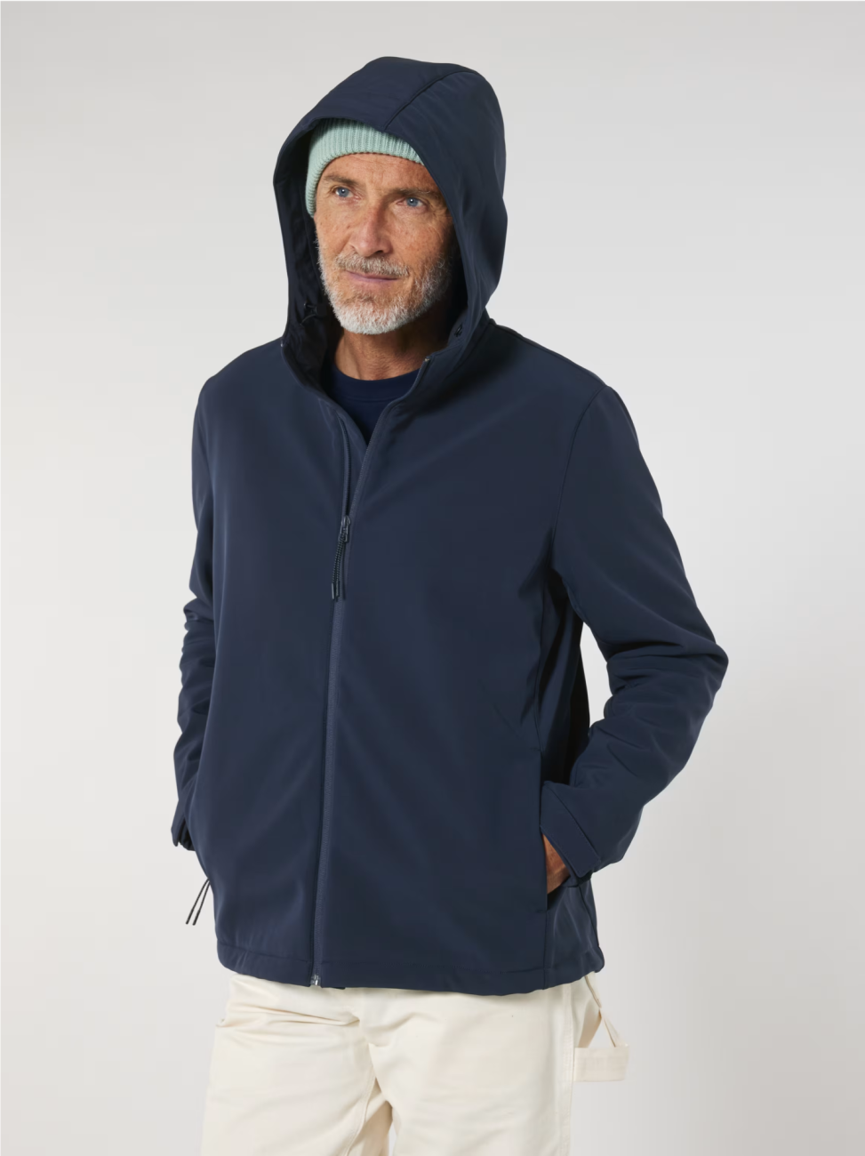 Pánská soft-shell bunda Stanley/Stella s kapucí