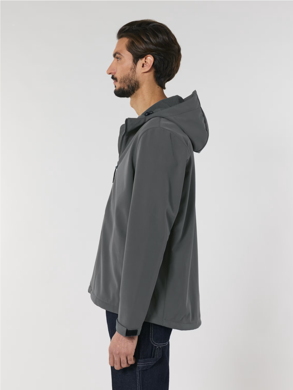 Pánská soft-shell bunda Stanley/Stella s kapucí