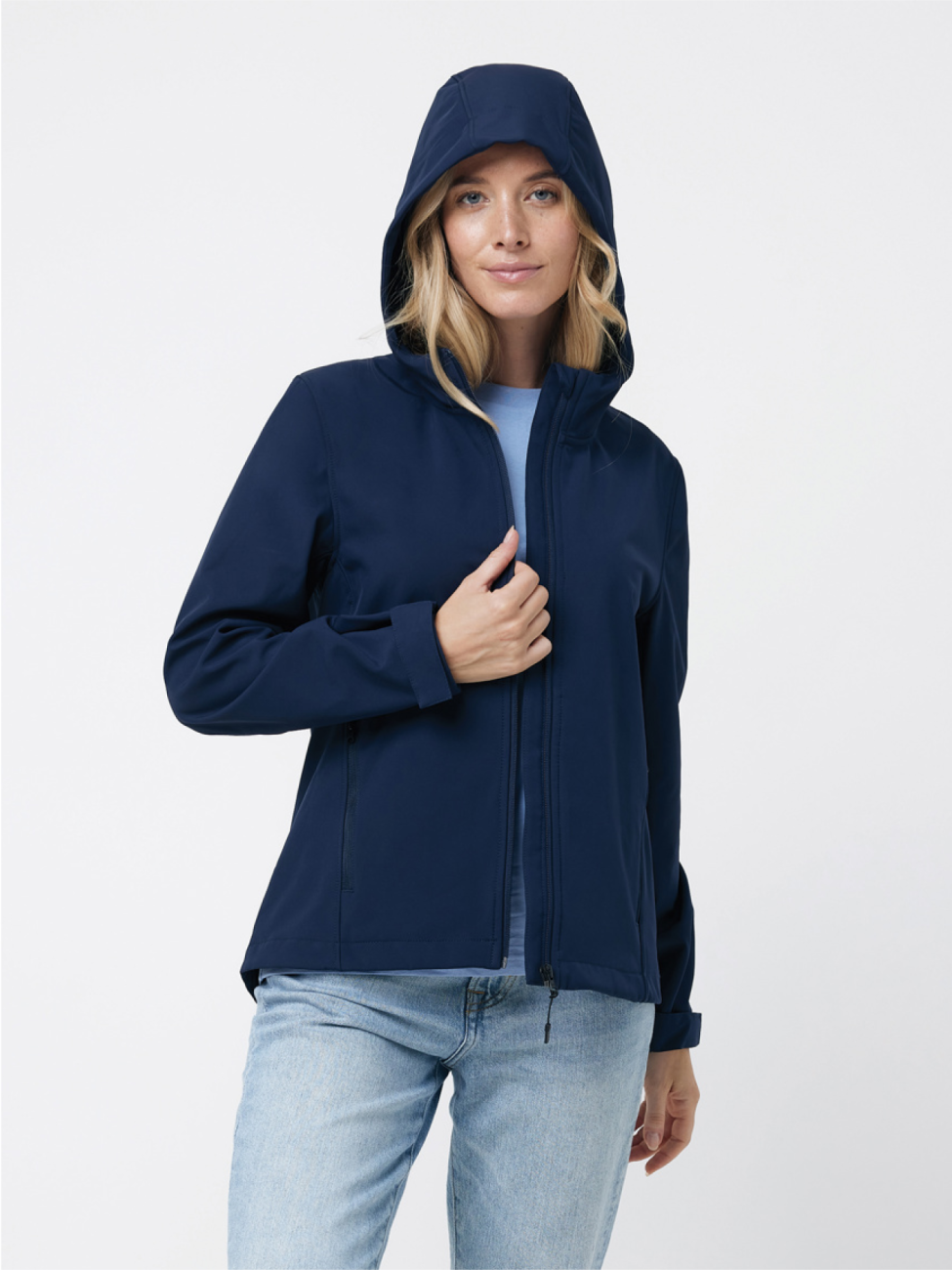 Dámská soft-shell bunda s kapucí