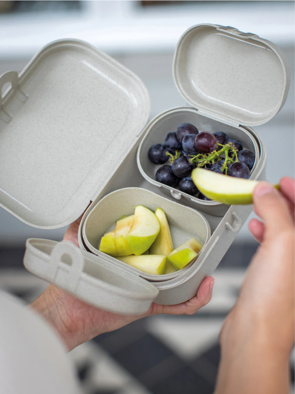 Set dvou obědových boxů s příborem