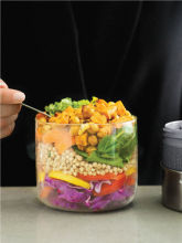 Skleněná miska na jídlo Black+Blum