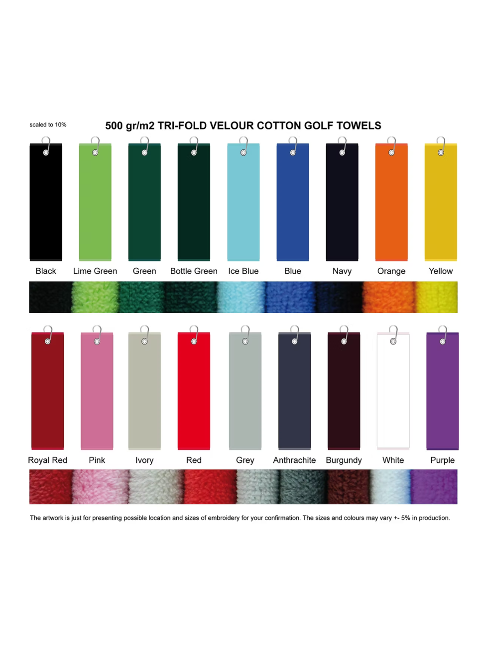 Golfový ručník z mikrovlákna