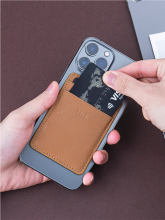 Magnetická peněženka z recyklované kůže