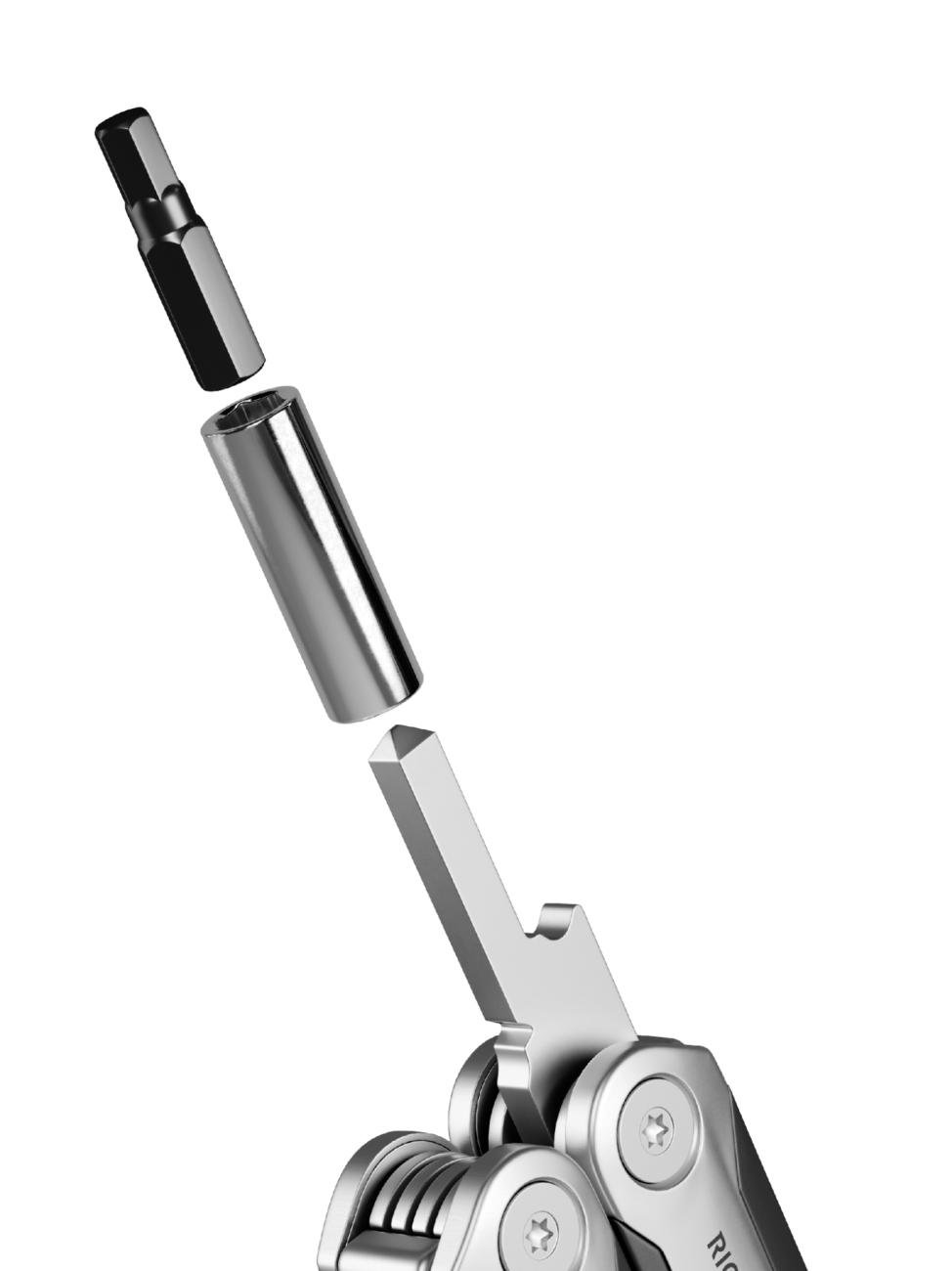 Multitool s kleštěmi a sadou šroubovacích bitů