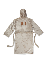 Plyšový župan VINGA s kapucí