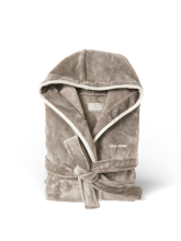 Plyšový župan VINGA s kapucí