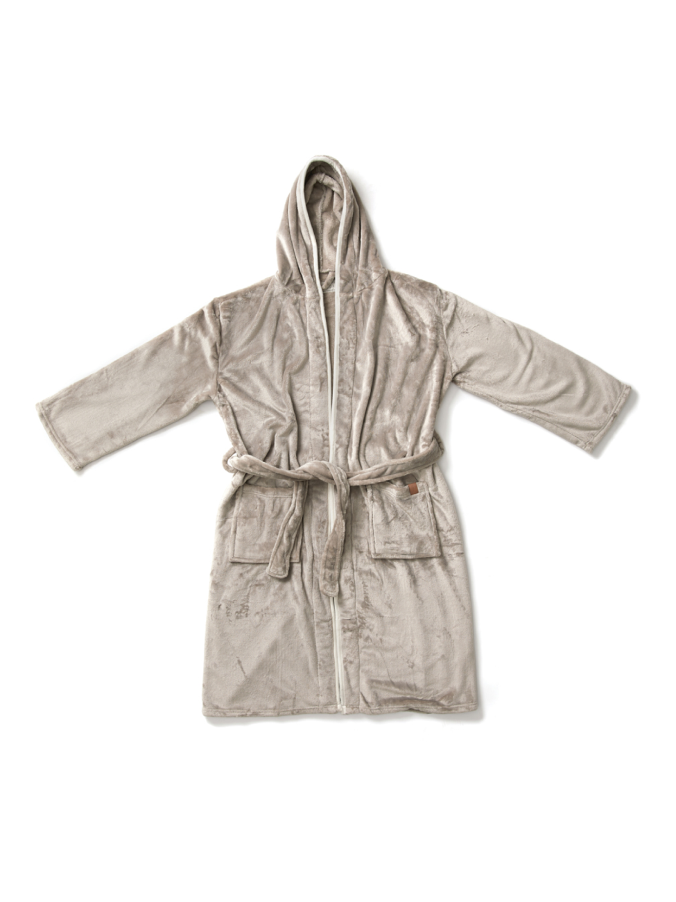 Plyšový župan VINGA s kapucí