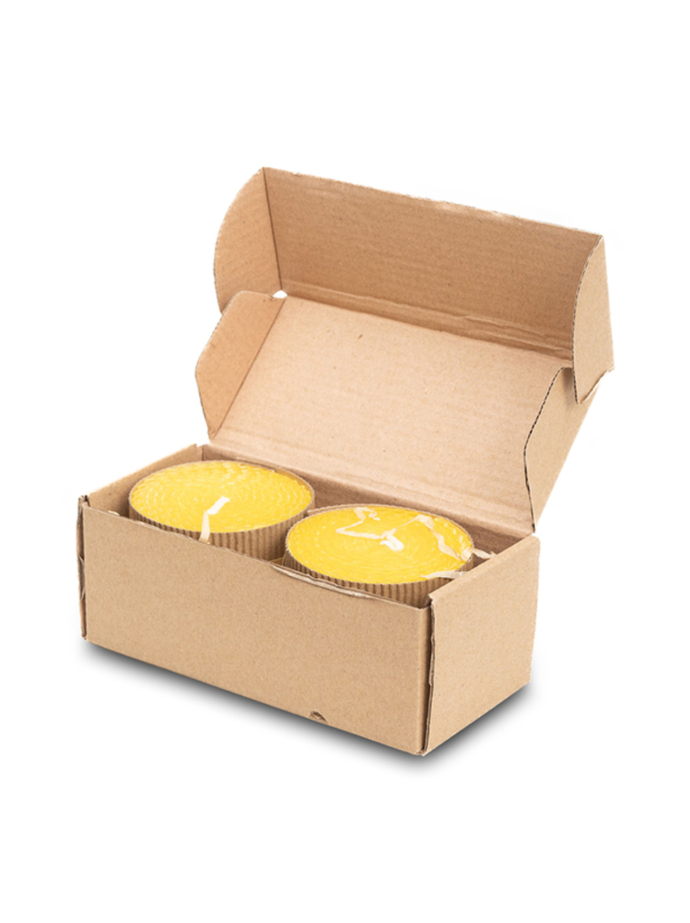 Sada 2 ručně vyrobených svíček